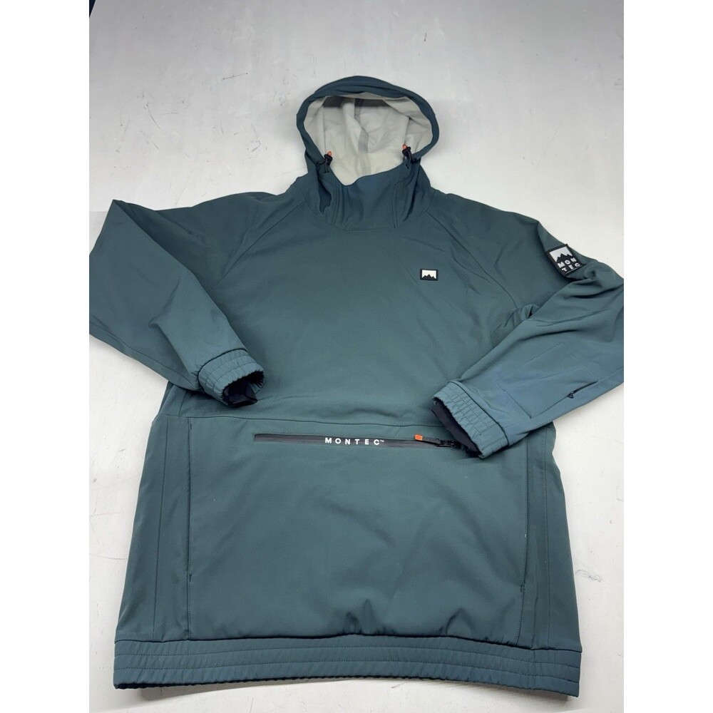 Montec Tempest Anorak Snow Jacket Teal Blue Adult XL Ski Winter Pullover Unisex